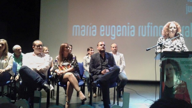 María Eugenia Rufino durante la presentación.